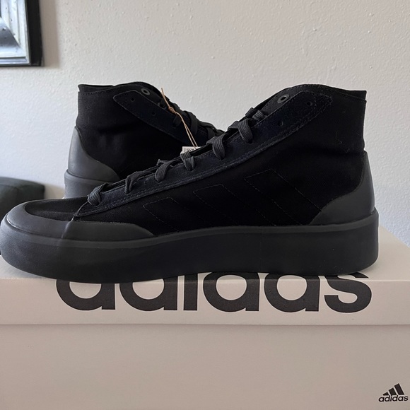 NWT Adidas Znsored Hi Sneakers - Black - Skate-Style - Various Sizes - GZ2292 - Picture 4 of 10